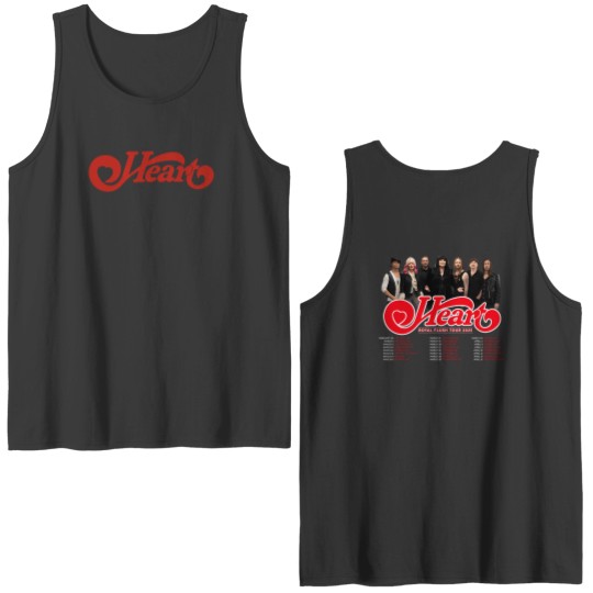 Discover 2025 Heart Band Royal Flush Tour Double Sided Tank Tops, Rock Band Heart 2025 Tour Double Sided Tank Tops, Heart Band Fan Gift, Heart Band Merch, Heart Band Graphic Double Sided Tank Tops