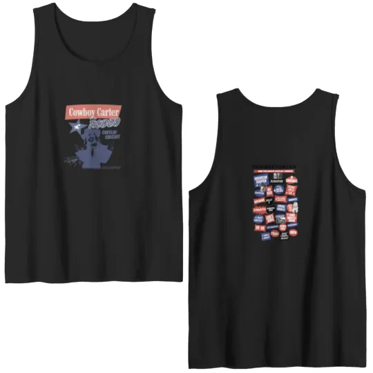 Discover Beyonce Cowboy Carter  Color Double Sided Tank Tops