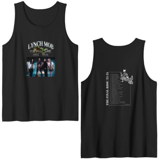 Discover Lynch Mob the final ride 2024 2025 Tour Date Double Sided Tank Tops Double Sides
