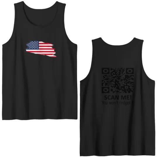 Discover Trump Qr Double Sided Tank Tops, Viral Trump Dance Ymca Qr Code