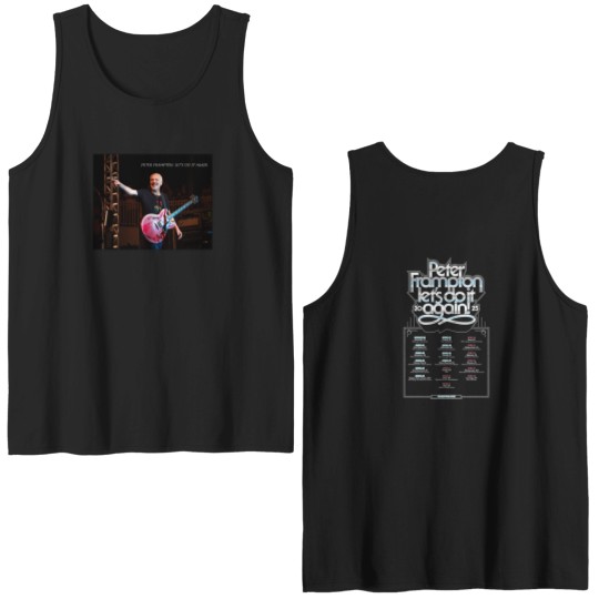Discover 2025 Peter Frampton Lets Do It Again Merch, Peter Frampton Lets Do It Again Fan Double Sided Tank Tops