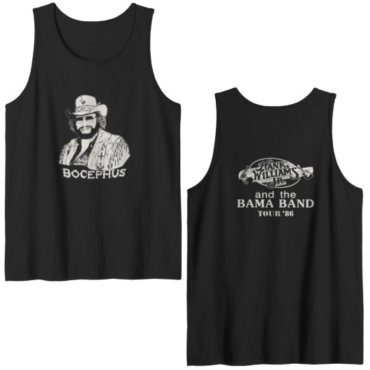 Discover Hank Williams Jr. Bocephus Tour Double Sided Tank Tops Vintage Style Gift For Men Women