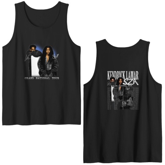 Discover Grand National Tour 2025 Double Sided Tank Tops, GNX Kendrick Lamar Sza Double Sided Tank Tops, Fan Gift