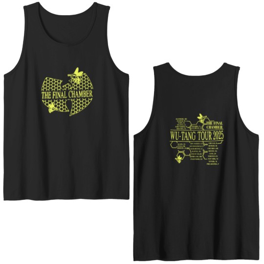 Discover Wu-Tang Clan 2025 Final Chamber Honeycomb Tour Double Sided Tank Tops Reprint Gift Size S-3X
