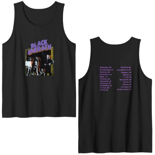 Discover Black Sabbath 1997 Tour 2 Side Black Double Sided Tank Tops