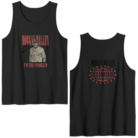 Discover Wallen Western I’m The Problem 2025 Tour  Merch Double Sided Tank Tops