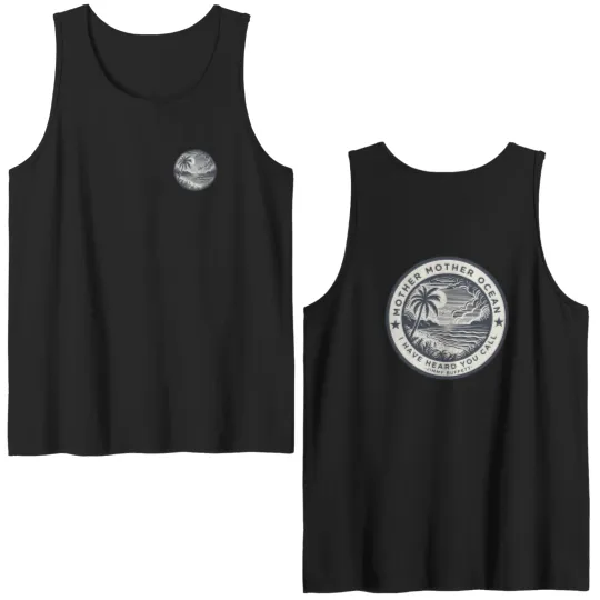 Discover Mother Ocean Jimmy Buffett Lyrics  Graphic Double Sided Tank Tops, Unisex Beach Double Sided Tank Tops,  Gift for Buffett Fan