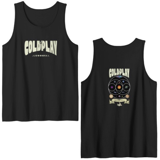 Discover Coldplay World Tour Music of the Spheres Double Sided Tank Tops