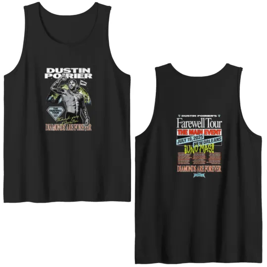 Discover Dustin Poirier The Farewell Tour 2025 Double Sided Tank Tops