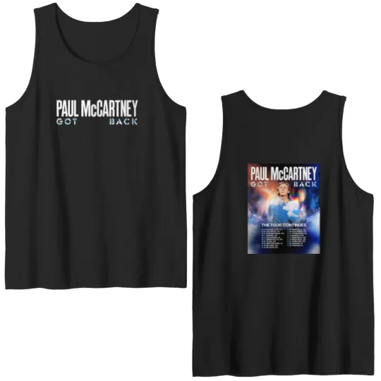 Discover NEW!!P mccartney Got Back Tour 2025 North America Two Sided Double Sided Tank Tops