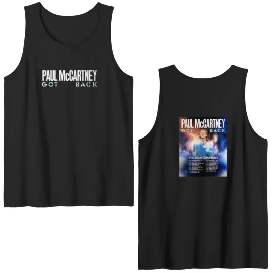 Discover P mccartney Got Back Tour 2025 North America Double Sided Tank Tops Two Sided
