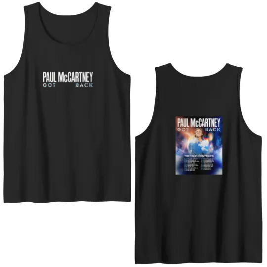 Discover P mccartney Got Back Tour 2025 North America Two Sided Double Sided Tank Tops