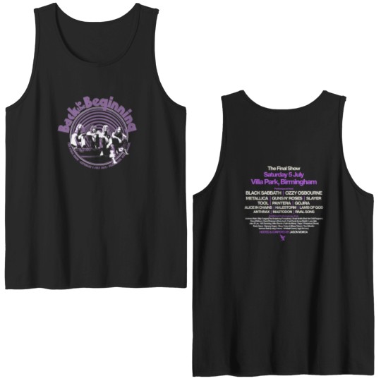 Discover Black Sabbath x Ozzy Final Show 2025 Villa Park Double Sided Tank Tops Two Sided Double Sided Tank Tops