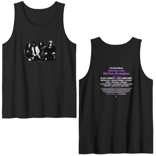 Discover Black Sabbath Back To The Beginning 2025 Tour Final Show Cotton Double Sided Tank Tops