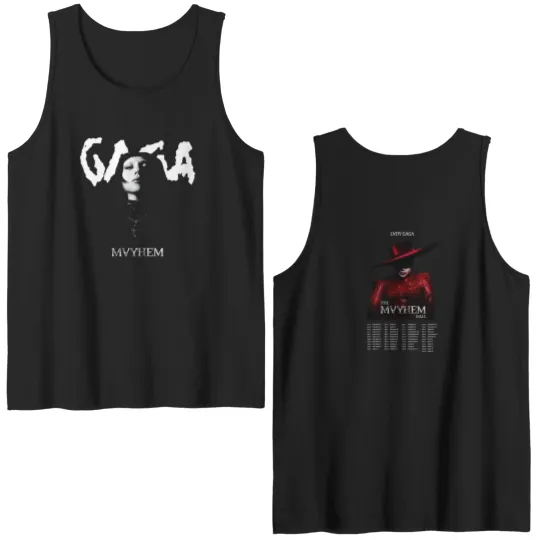 Discover Ld ga The Mayhem Ball Tour Double Sided Tank Tops, Ld ga Double Sided Tank Tops, The Mayhem Ball Tour Double Sided Tank Tops, Ld ga The Mayhem Ball Tour 2025, Ld ga Tour Merch