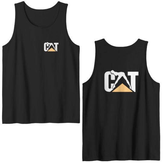 Discover Cat With Woman Lady Cat Unisex Double Sided Tank Tops