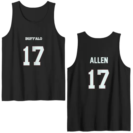 Discover Josh Allen QB #17 - Josh Allen - Double Sided Tank Tops