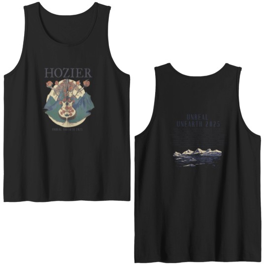 Discover Unreal Unearth 2025 Guitar Tour Double Sided Tank Tops - Hozier Double Sided Tank Tops