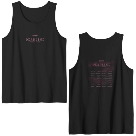 Discover Blackpink Deadline World Tour Dates 2025 2026 Fan Gifts Two Sides Classic T-Shir Double Sided Tank Tops