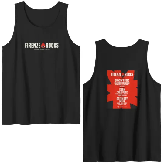 Discover Firenze Rocks Festival 2025 At Visar 2025 Double Sided Tank Tops