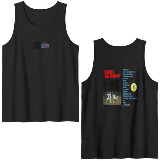 Discover DTMF Bad Bunny Album Double Sided Tank Tops, Debi Tirar Mas Fotos