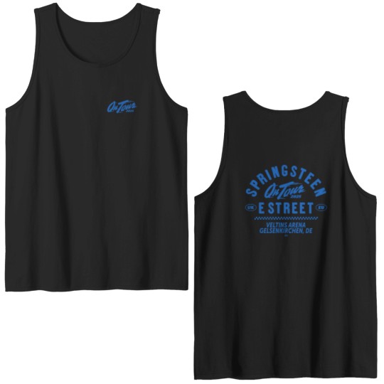 Discover Bruce Springsteen & E Street Band Gelsenkirchen Germany 2025 Tour June 27 Double Sided Tank Tops