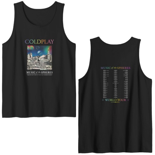 Discover New BAND Coldplay 2025 Double Sided Tank Tops MEN Double Sided Tank Tops