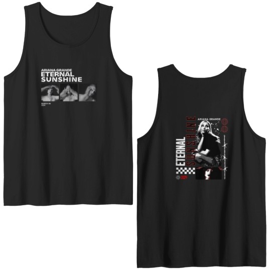 Discover Vintage Ariana Eternal Sunshine Double Sided Tank Tops, Grande New Album Graphic Double Sided Tank Tops, Double Sided Tank Tops, Double Sided Tank Tops, Vintage Graphic Tees for Men,Gift for man women