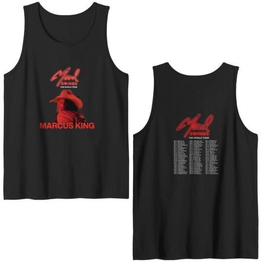 Discover Marcus King Mood Swings The World Tour 2024 Double Sided Double Sided Tank Tops