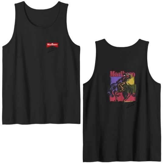 Discover Vintage Wild West Marlboro Cowboy Double Sided Tank Tops - Western Cowgirl Double Sided Tank Tops