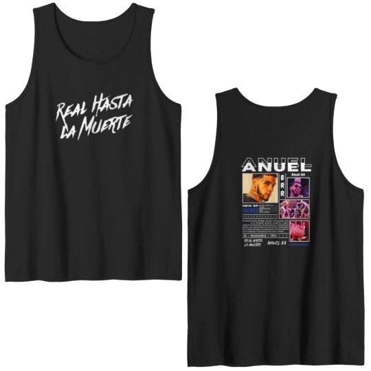 Discover Rapper Anuel AA Real Hasta La Muerte Double Sided Tank Tops For Fans Double Sided Tank Tops