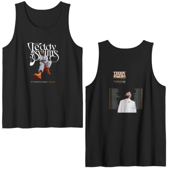 Discover Teddy Swims Tour 2025 All Size Unisex Double Sided Tank Tops Gift For Him, For Her