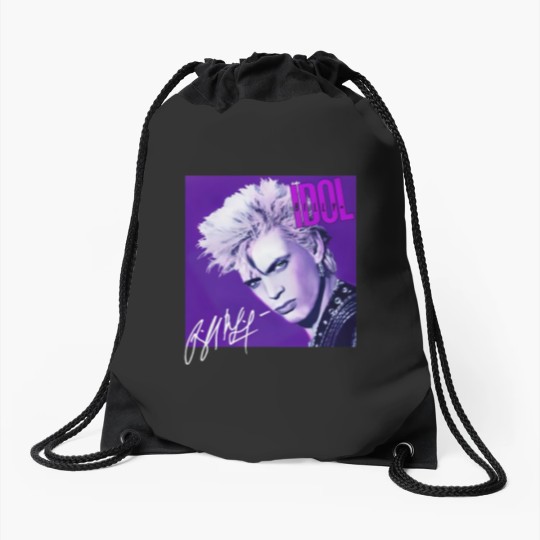 Discover Billy Idol Drawstring Bags Billy Idol Whiplash Smile Song Cotton Drawstring Bags Men Women