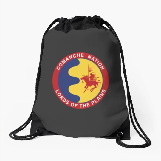 Discover Comanche Nation Seal Lords Of The Plains Drawstring Bags
