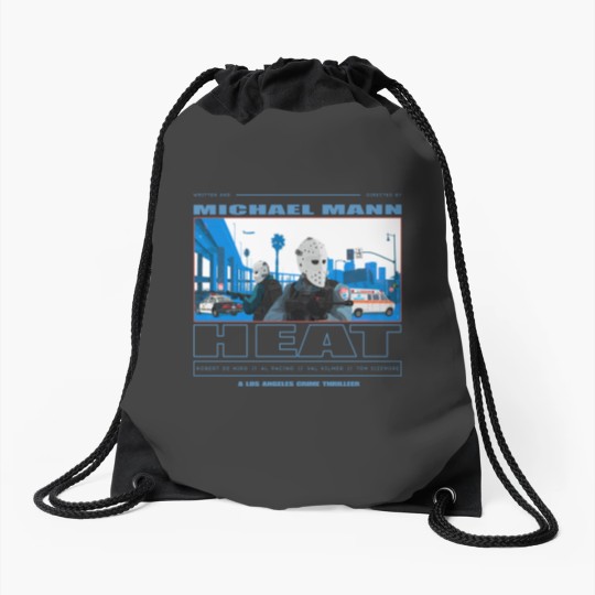 Discover Heat Movie Graphic Drawstring Bag - 1995 Action Film Merchandise