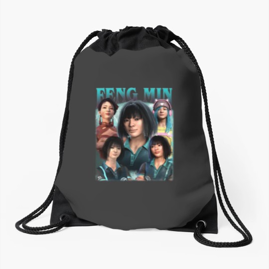Discover Feng Min Dead By Delight Vintage Drawstring Bags, Gift For Woman and Man Unisex Drawstring Bags