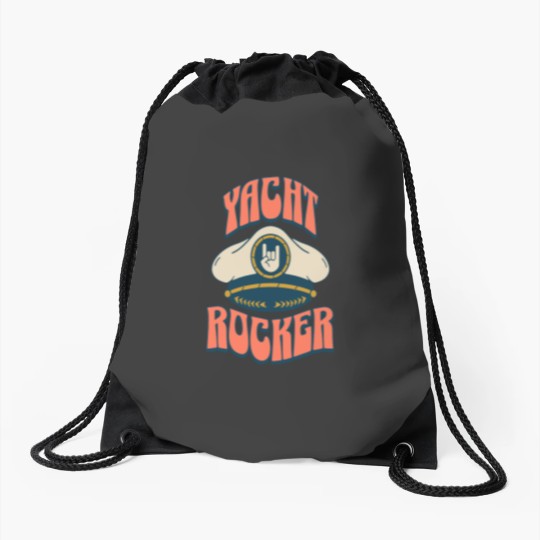 Discover Yacht Rock Captain | Captain Hat | Yacht Rock Drawstring Bags
