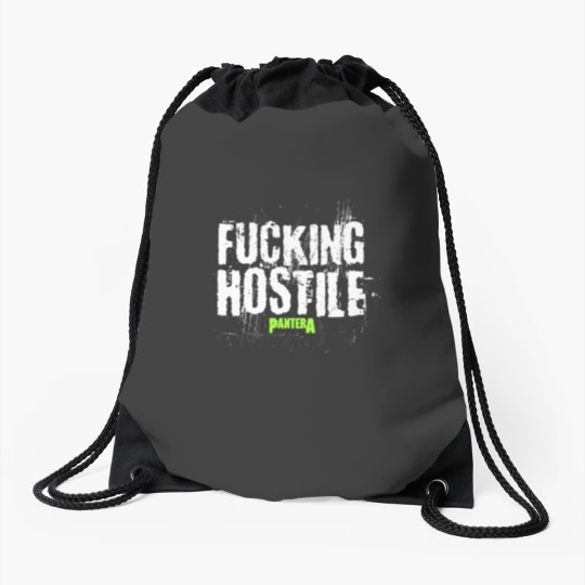 Discover Mayhem Skull  Fing Hostile Drawstring Bags