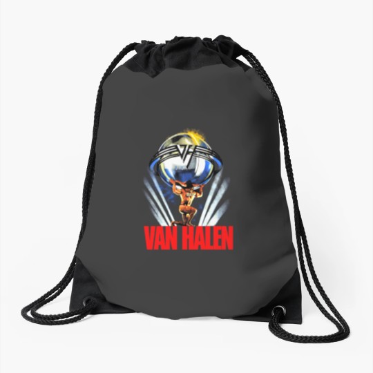 Discover Vintage van 5150 86 tour paper thin Drawstring Bags