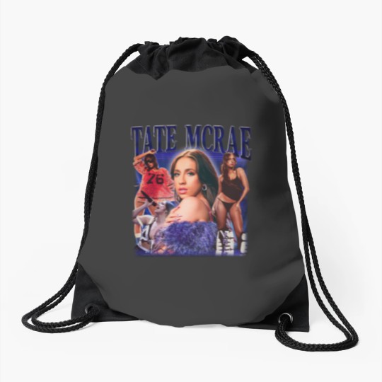 Discover Tate Mcrae Drawstring Bags, Vintage Music Drawstring Bags