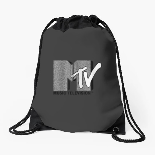 Discover Mademark x MTVs  Original MTVs Logo with wall structure Zip Drawstring Bags