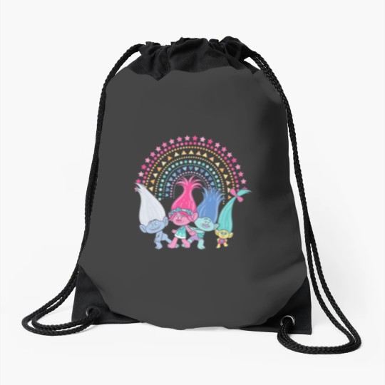 Discover Dreamworkss Trolls Rainbow Trolls Drawstring Bags