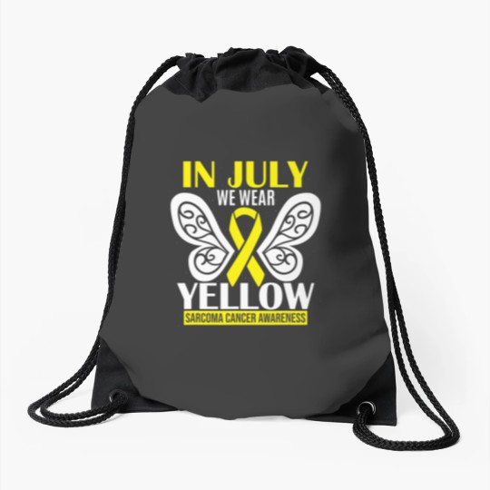 Discover Sarcoma Cancer Support Drawstring Bags