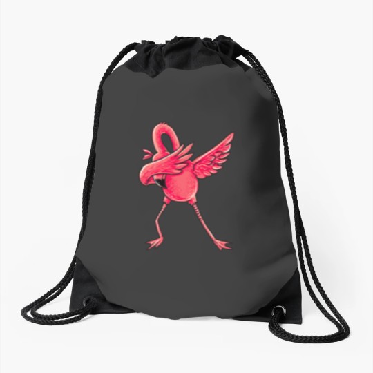 Discover Dabbings Flamingo Shirt Men Women Boys Girls Dab Dance Gifts Drawstring Bags
