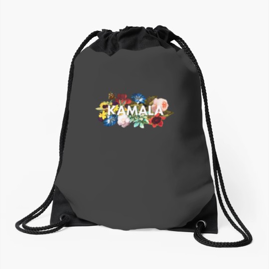 Discover Kamala Harris Vintage Floral Feminine First Female President Drawstring Bags