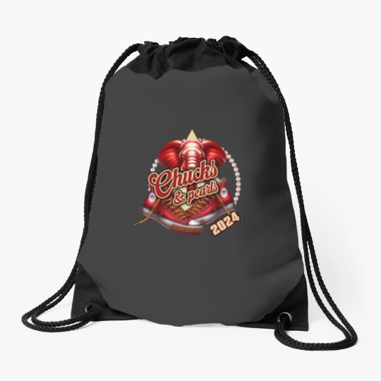 Discover Delta Chucks and Pearls Drawstring Bags