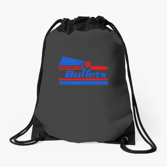 Discover Defunct Washington Bullets Pennant 80s Pennant Drawstring Bags