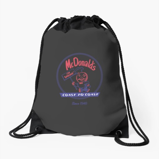 Discover McDonald vintage speedee coast to coast Drawstring Bags