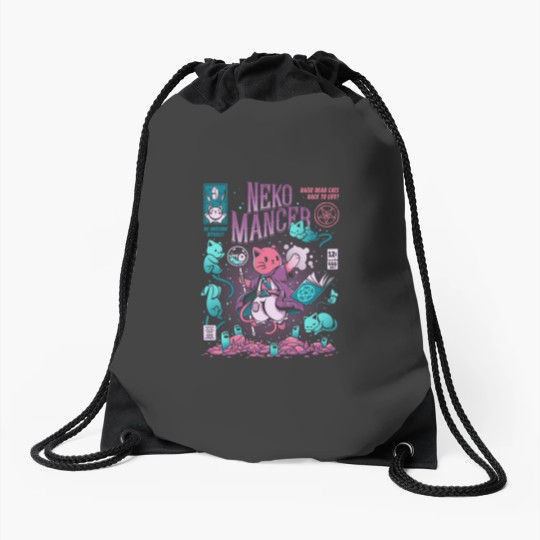Discover Nekomancer Drawstring Bags