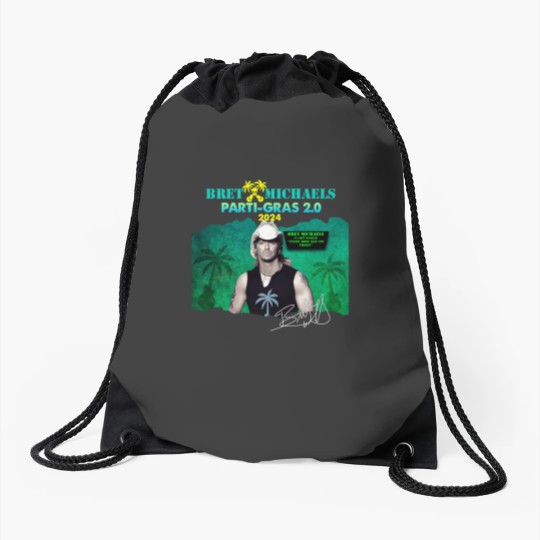 Discover New Popular ​Bret Michaels Tour 2024 Gift For Fan Drawstring Bags
